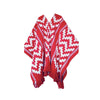 Manta Cacique Diseño Complejo Rojo con Blanco (a pedido)