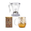 Pack Tetera Magic+Taza Doble Vidrio+Té o Infusión