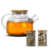 Pack Tetera Bambú + Infusiones Glitter