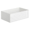Contenedor Bricks Blanco Apilable 35 x21 x1 2,5 cm.
