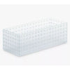 Canasto Organizador para Cajon con 2 Divisores. 35 x 14 cm. Transparente