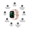 Pack Smartwatch Pink Rhythm + Audífonos Cream WavePro