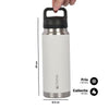 Botella Térmica Insulada Indo 800ml White