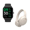 Pack Smartwatch Black Rhythm + Audífonos Cream BeatMaster