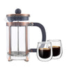 Pack Cafetera Francesa 600 ml + Set 2 Tazas 80 ml Simplit