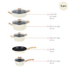 Pack Batería Savannah 9 Pz+Set 12 Utensilios Calipso Simplit