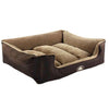 Cama Reversible Doble Color Perro Talla S Café Mascan