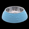 Plato Huellitas Celeste Para Perro S Mascan