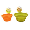 Plato Plegable Silicona Simple Naranjo Talla L Perro