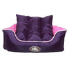 Cama Reversible Doble Color Perro Talla M Morado Mascan