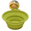 Plato Plegable Silicona Simple Verde Para Perro M Mascan