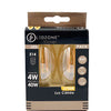 BOX 2 AMPOLLETAS VELA VINTAGE LED E14 4W
